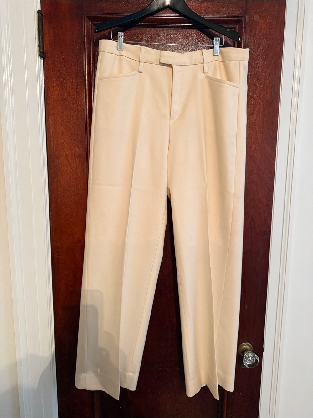 Banana Republic Light Cream Straight Trousers